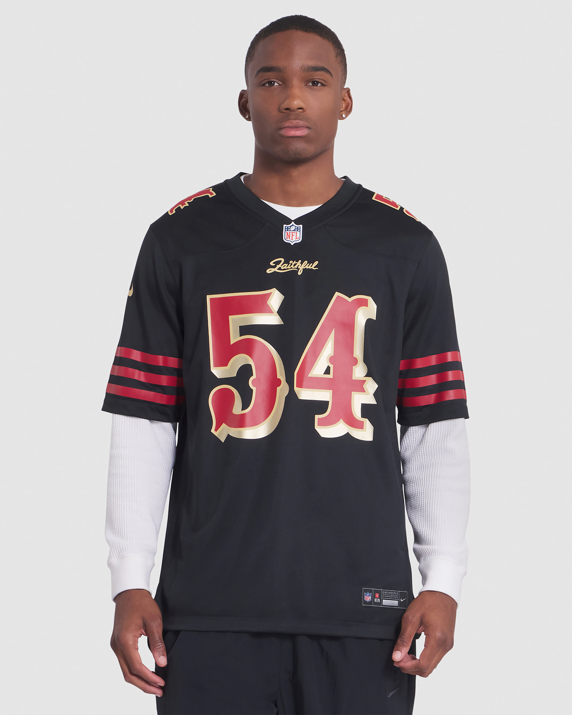 激レア ゲームシャツ San Francisco 49ers Fred Warner San Francisco 49ers Rivalries Collection Men's Nike